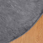 Tappeto in finta TAFALLA Antracite Ø 120 cm Poliestere