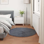 Tappeto in finta TAFALLA Antracite Ø 120 cm Poliestere