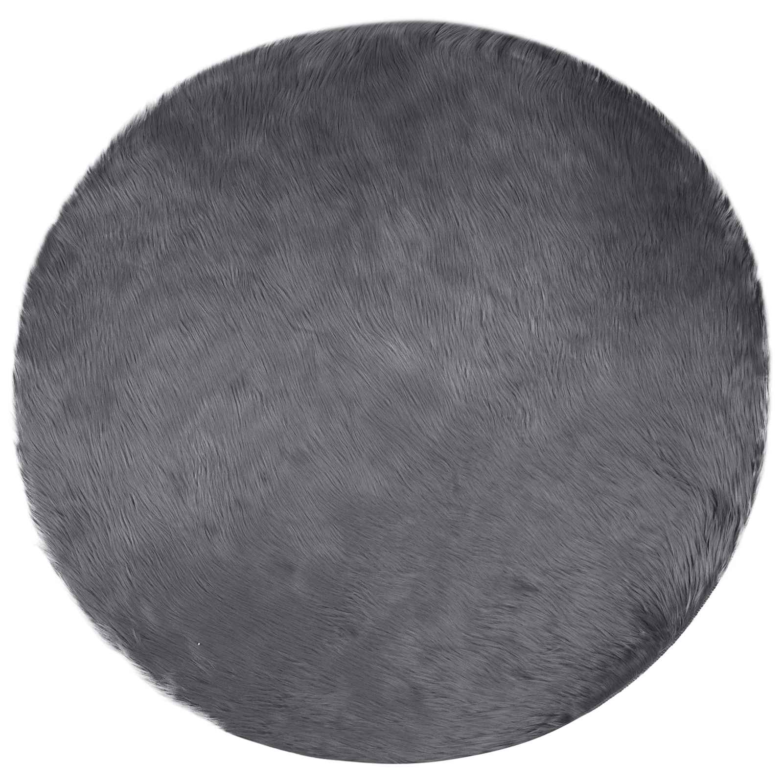 Tappeto in finta TAFALLA Antracite Ø 200 cm Poliestere