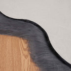 Tappeto in finta TAFALLA Antracite 80 x 120 cm Poliestere