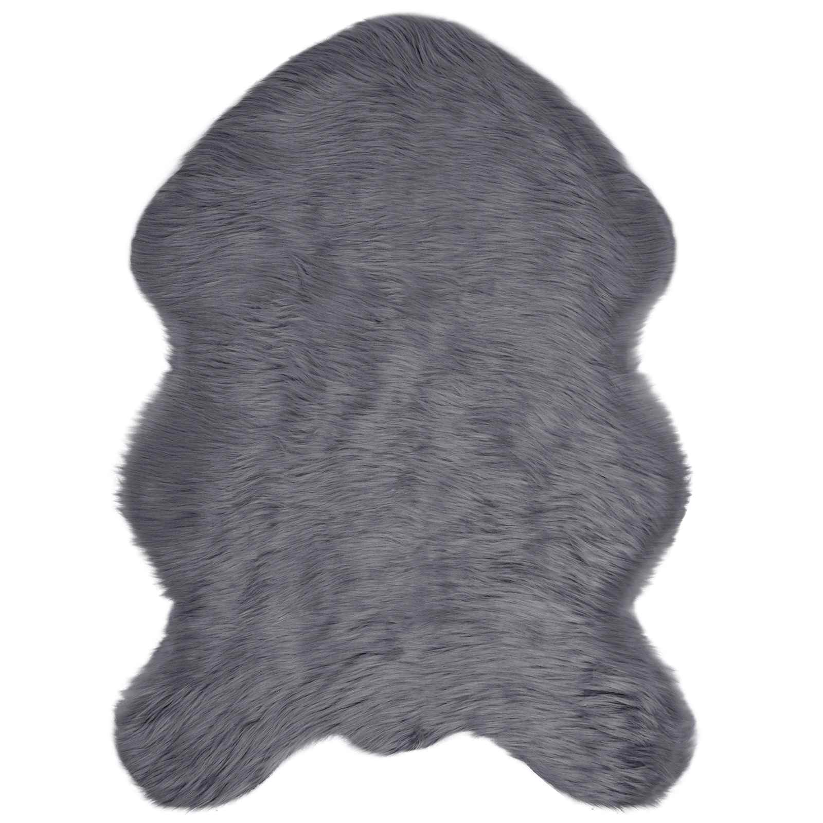 Tappeto in finta TAFALLA Antracite 80 x 120 cm Poliestere