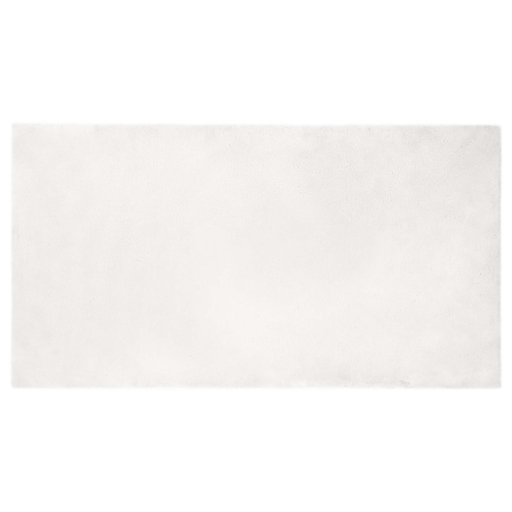 Tappeto antiscivolo in sintetica di coniglio OLITE Bianco