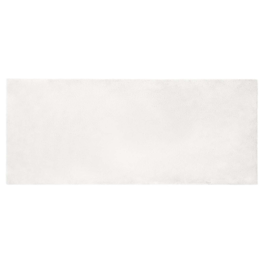 Tappeto antiscivolo in sintetica di coniglio OLITE Bianco