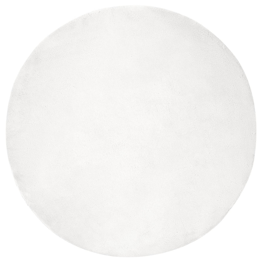 Tappeto antiscivolo in sintetica di coniglio OLITE Bianco