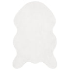 Tappeto antiscivolo in sintetica di coniglio OLITE Bianco
