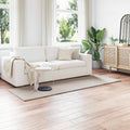 Tappeto antiscivolo in sintetica di coniglio OLITE Beige