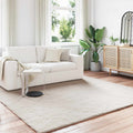 Tappeto antiscivolo in sintetica di coniglio OLITE Beige