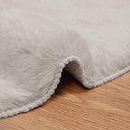 Tappeto antiscivolo in sintetica di coniglio OLITE Beige