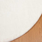 Tappeto antiscivolo in sintetica di coniglio OLITE Crema