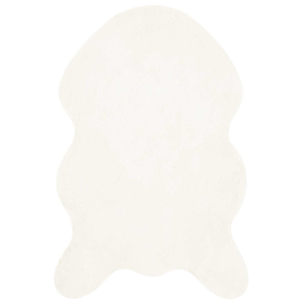 Tappeto antiscivolo in sintetica di coniglio OLITE Crema