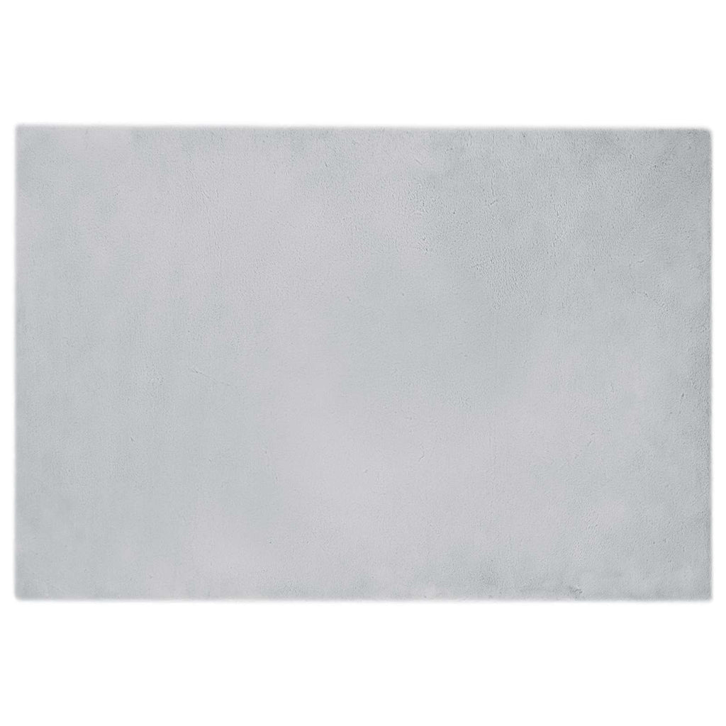 Tappeto antiscivolo in sintetica di coniglio OLITE Grigio