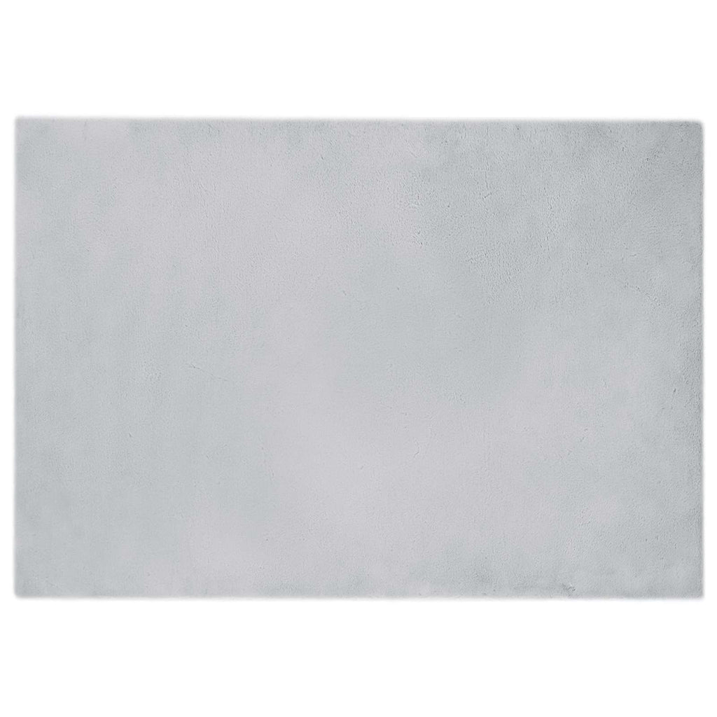 Tappeto antiscivolo in sintetica di coniglio OLITE Grigio