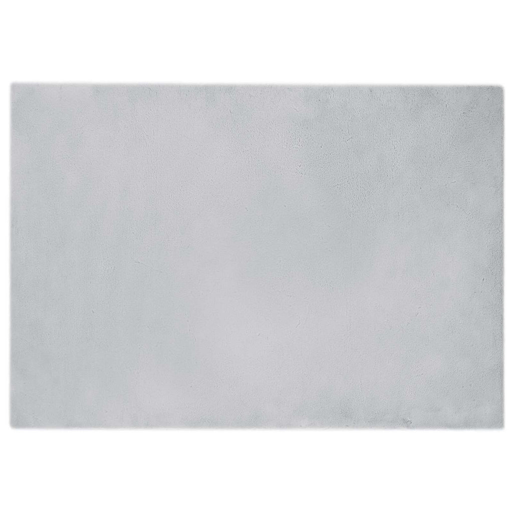 Tappeto antiscivolo in sintetica di coniglio OLITE Grigio