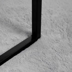 Tappeto antiscivolo in sintetica di coniglio OLITE Grigio