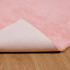 Tappeto antiscivolo in sintetica di coniglio OLITE Rosa