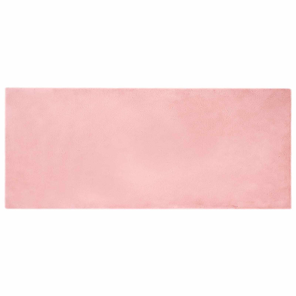 Tappeto antiscivolo in sintetica di coniglio OLITE Rosa