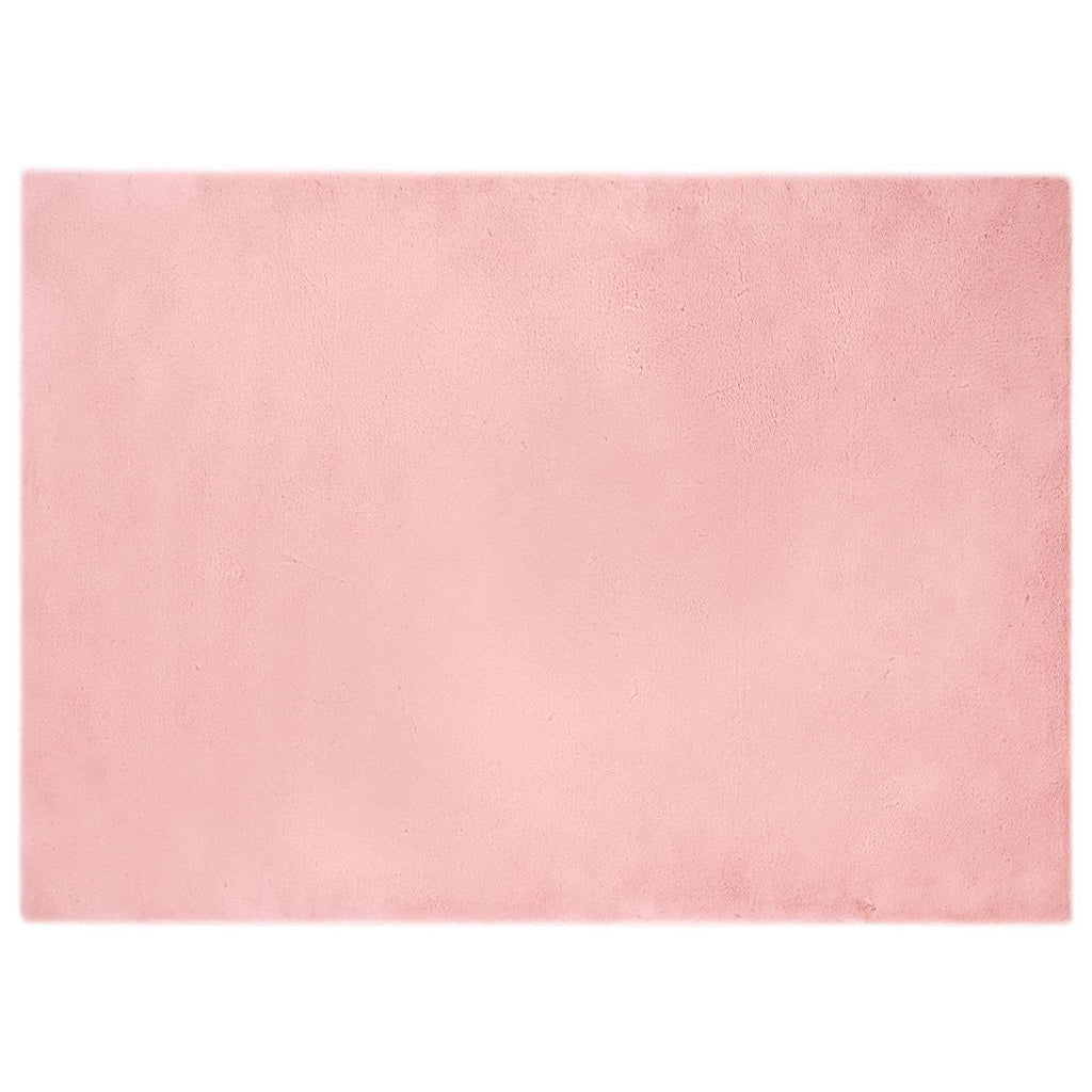 Tappeto antiscivolo in sintetica di coniglio OLITE Rosa