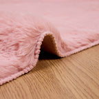 Tappeto antiscivolo in sintetica di coniglio OLITE Rosa