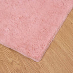 Tappeto antiscivolo in sintetica di coniglio OLITE Rosa