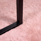 Tappeto antiscivolo in sintetica di coniglio OLITE Rosa Ø 80 cm