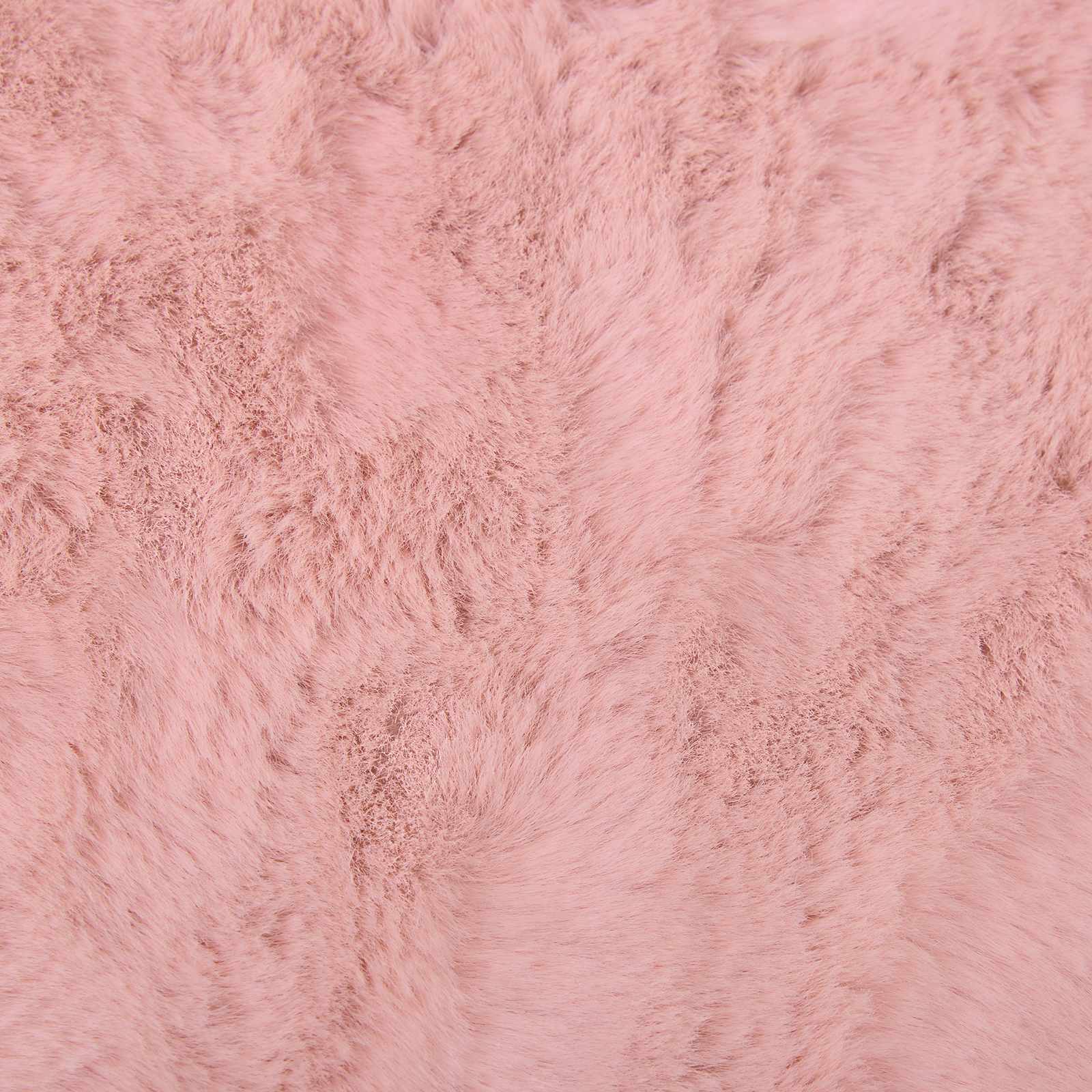 Tappeto antiscivolo in sintetica di coniglio OLITE Rosa Ø 80 cm
