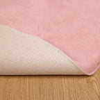 Tappeto antiscivolo in sintetica di coniglio OLITE Rosa
