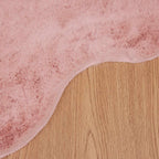 Tappeto antiscivolo in sintetica di coniglio OLITE Rosa