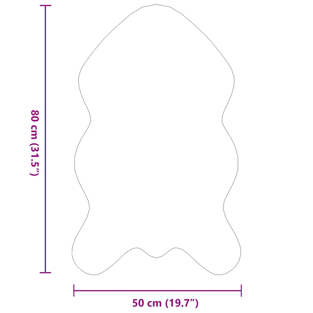 Tappeto antiscivolo in sintetica di coniglio OLITE Rosa
