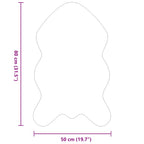 Tappeto antiscivolo in sintetica di coniglio OLITE Rosa