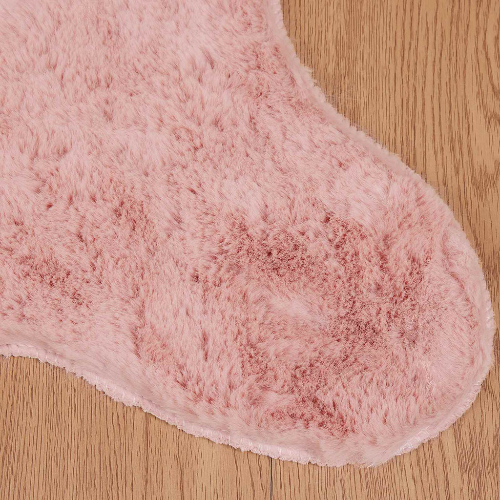 Tappeto antiscivolo in sintetica di coniglio OLITE Rosa
