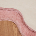 Tappeto antiscivolo in sintetica di coniglio OLITE Rosa