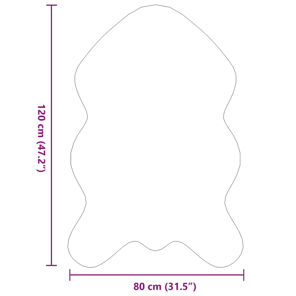 Tappeto antiscivolo in sintetica di coniglio OLITE Rosa