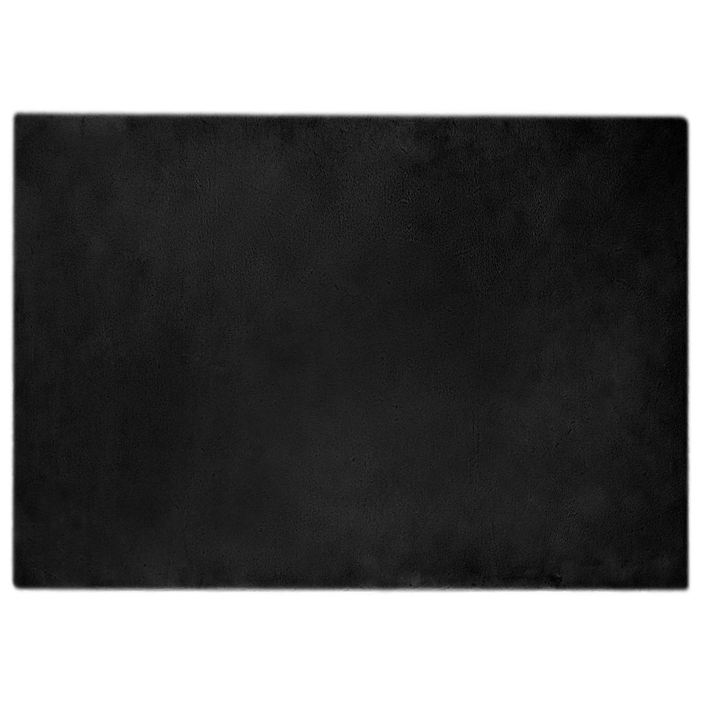 Tappeto antiscivolo in sintetica di coniglio OLITE Nero