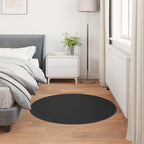 Tappeto antiscivolo in sintetica di coniglio OLITE Nero Ø 80 cm