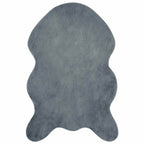 Tappeto antiscivolo in sintetica di coniglio OLITE Antracite
