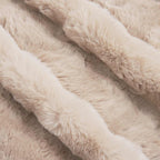 Coperta antiscivolo in sintetica di coniglio Olite Beige