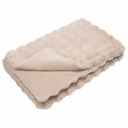 Coperta antiscivolo in sintetica di coniglio Olite Beige