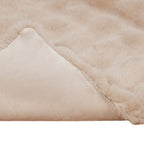 Coperta antiscivolo in sintetica di coniglio Olite Beige