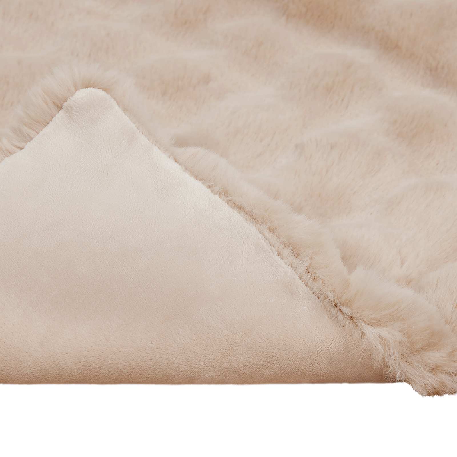 Coperta antiscivolo in sintetica di coniglio Olite 4 pcs Beige