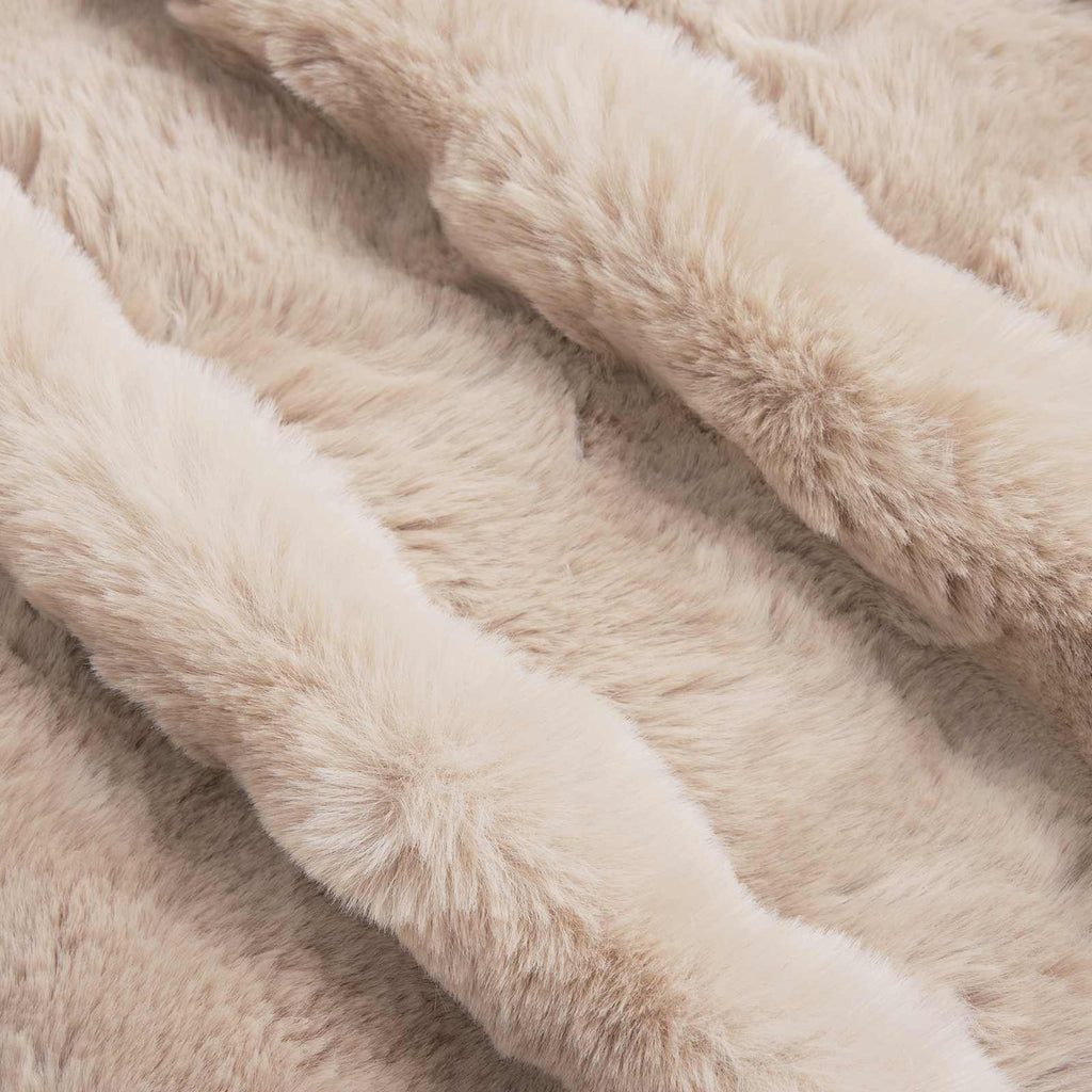 Coperta antiscivolo in sintetica di coniglio Olite 4 pcs Beige