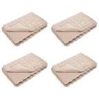 Coperta antiscivolo in sintetica di coniglio Olite 4 pcs Beige