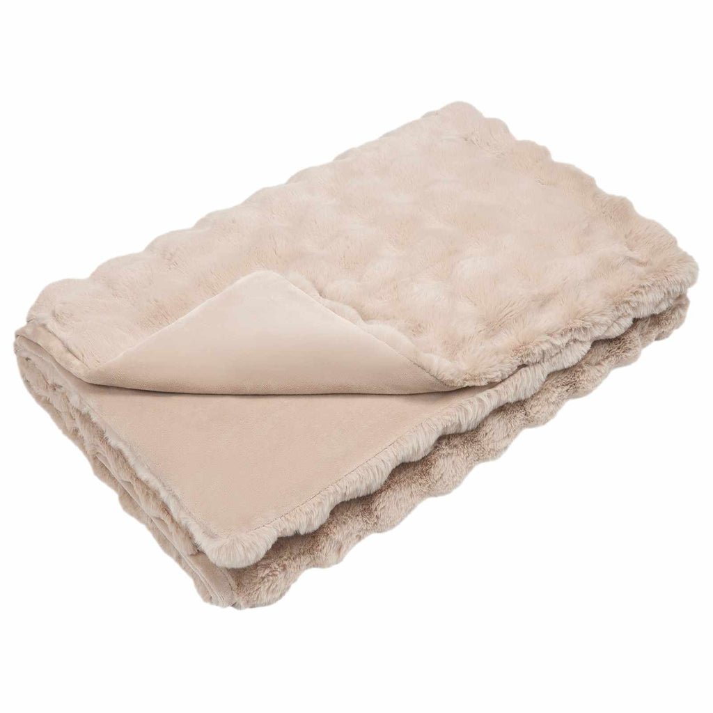 Coperta antiscivolo in sintetica di coniglio Olite 4 pcs Beige