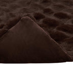 Coperta antiscivolo in sintetica di coniglio Olite Cammello