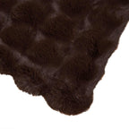 Coperta antiscivolo in sintetica di coniglio Olite Cammello