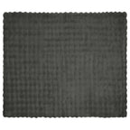 Coperta antiscivolo in sintetica di coniglio Olite Grigio Scuro
