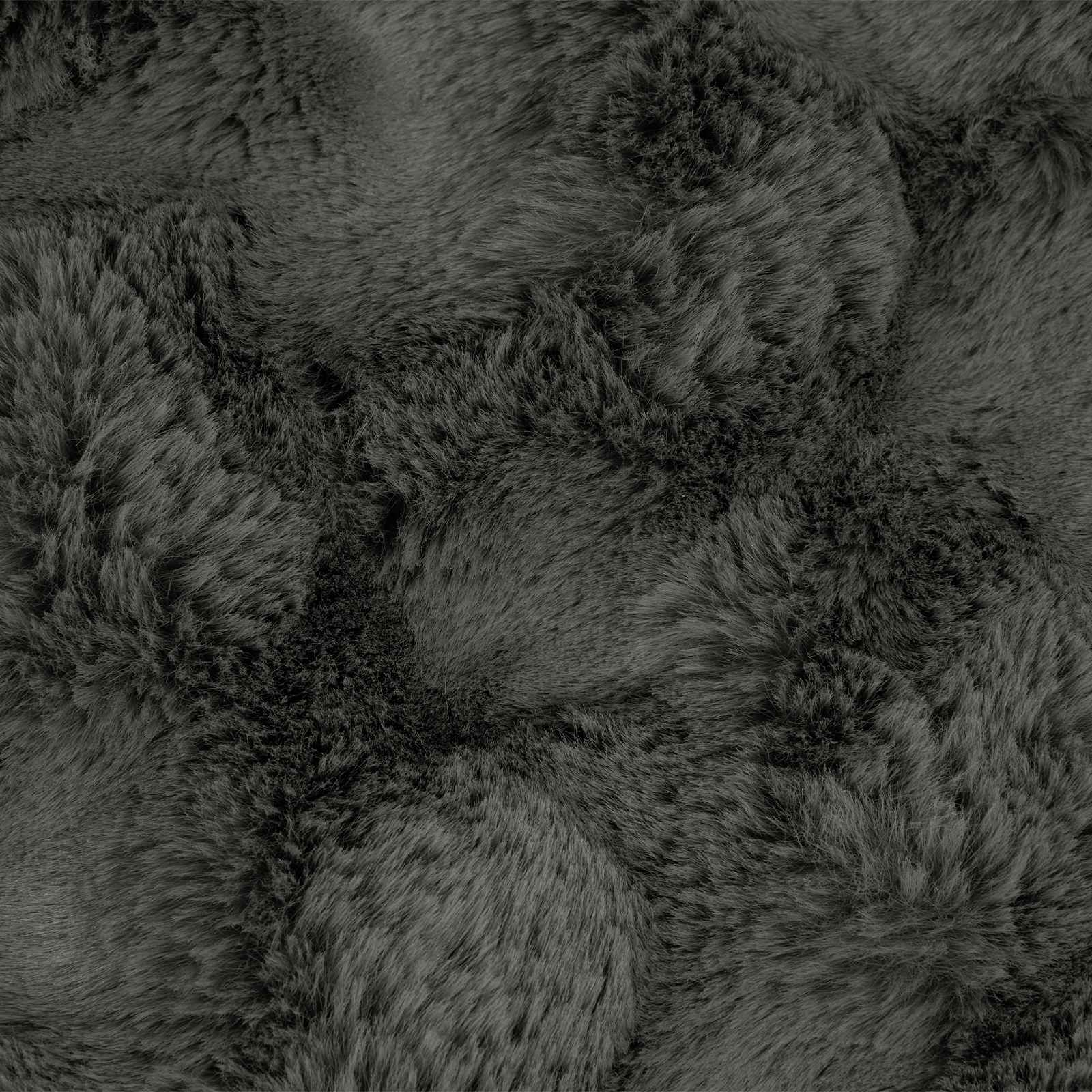 Coperta antiscivolo in sintetica di coniglio Olite Grigio Scuro