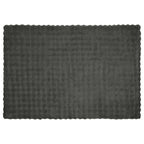 Coperta antiscivolo in sintetica di coniglio Olite Grigio Scuro