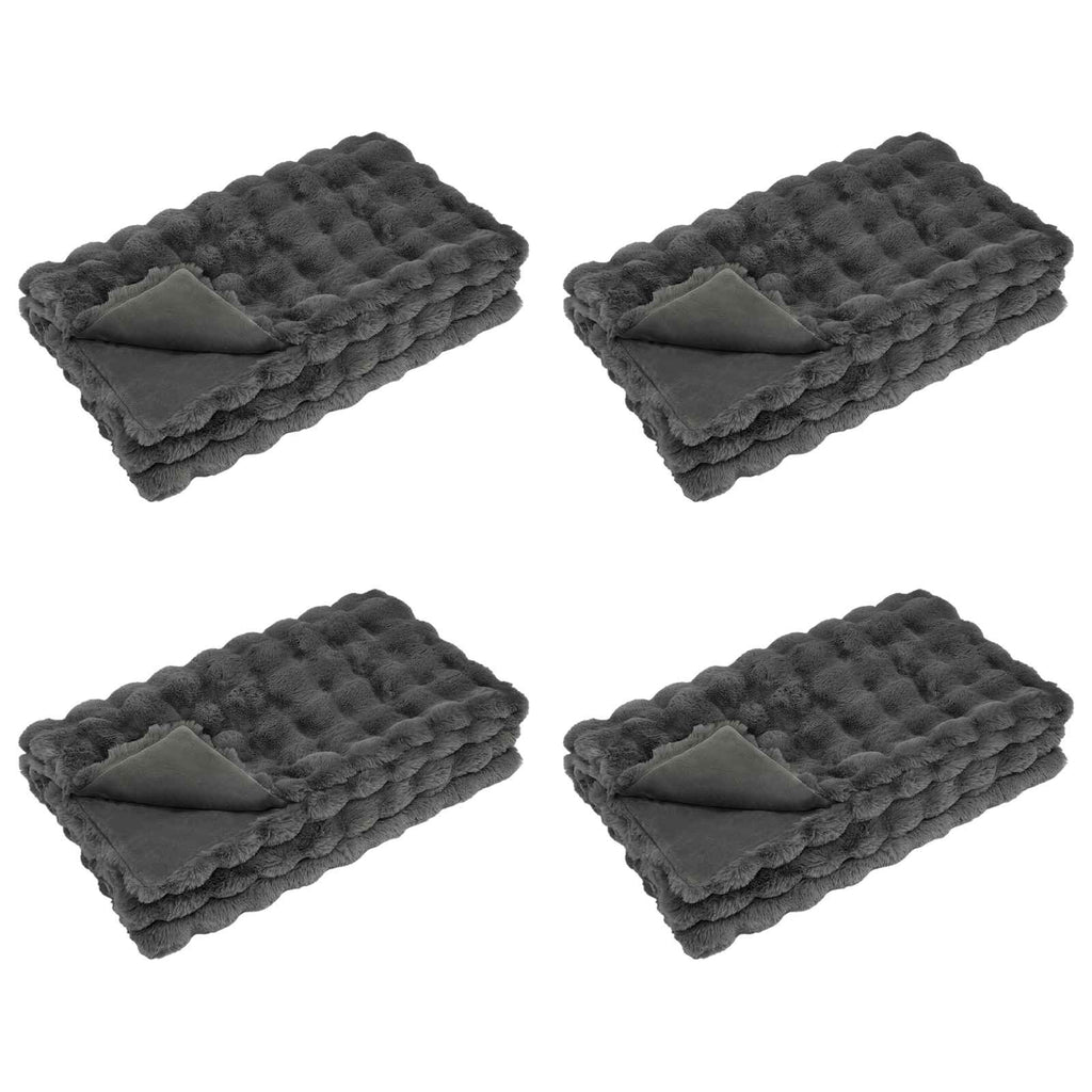 Coperta antiscivolo in sintetica di coniglio Olite 4 pcs