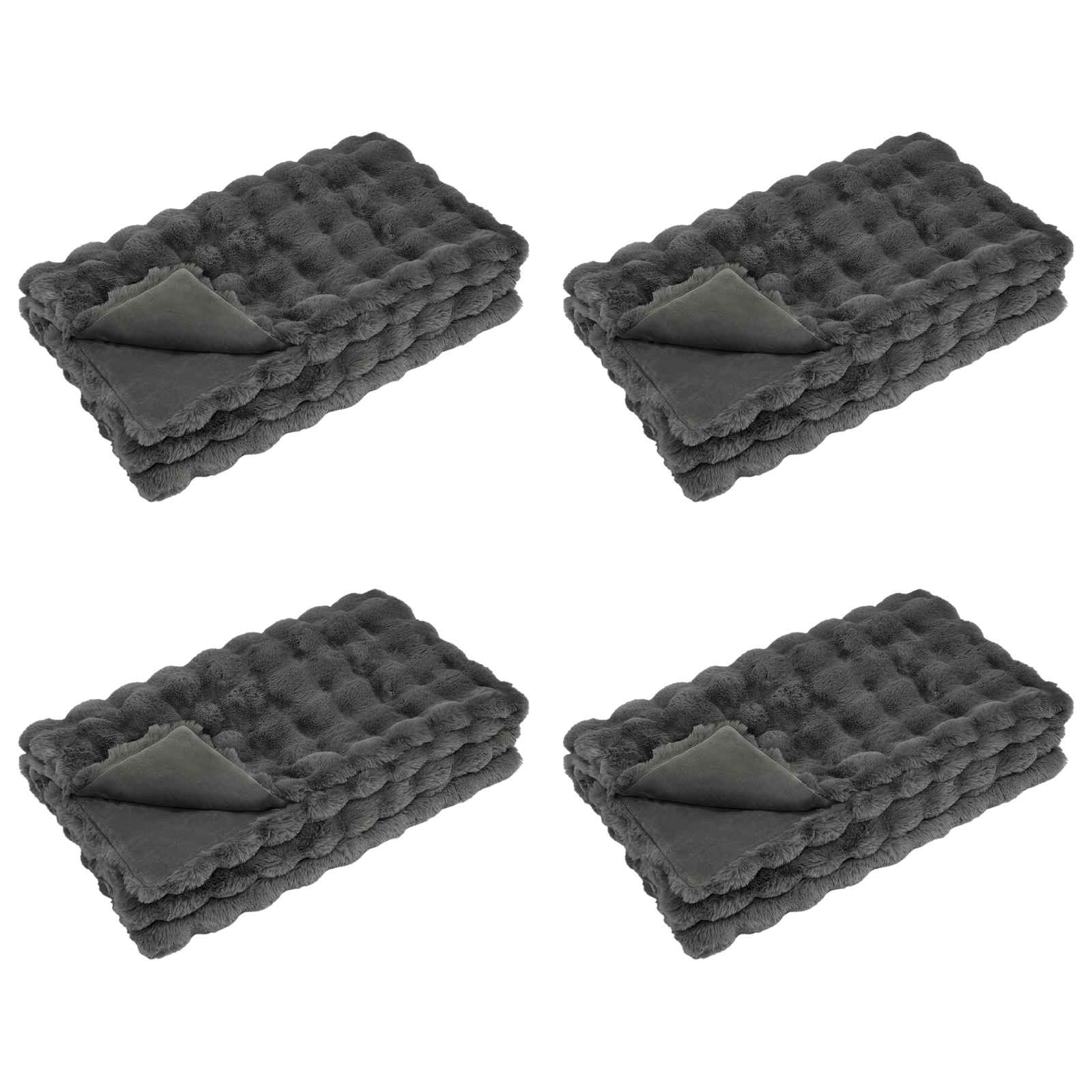 Coperta antiscivolo in sintetica di coniglio Olite 4 pcs