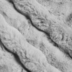 Coperta antiscivolo in sintetica di coniglio Olite 4 pcs Grigio